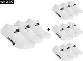 Starter - 12-Pack Sneaker Socks - Enkelsokken Bundel - 35 - 38 - Wit