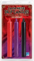 Japanese Drip Candles Set - BlackRed Purple - Funny Gifts & Sexy Gadgets