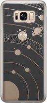 Samsung Galaxy S8 siliconen hoesje - Universe space - Soft Case Telefoonhoesje - Transparant - Print