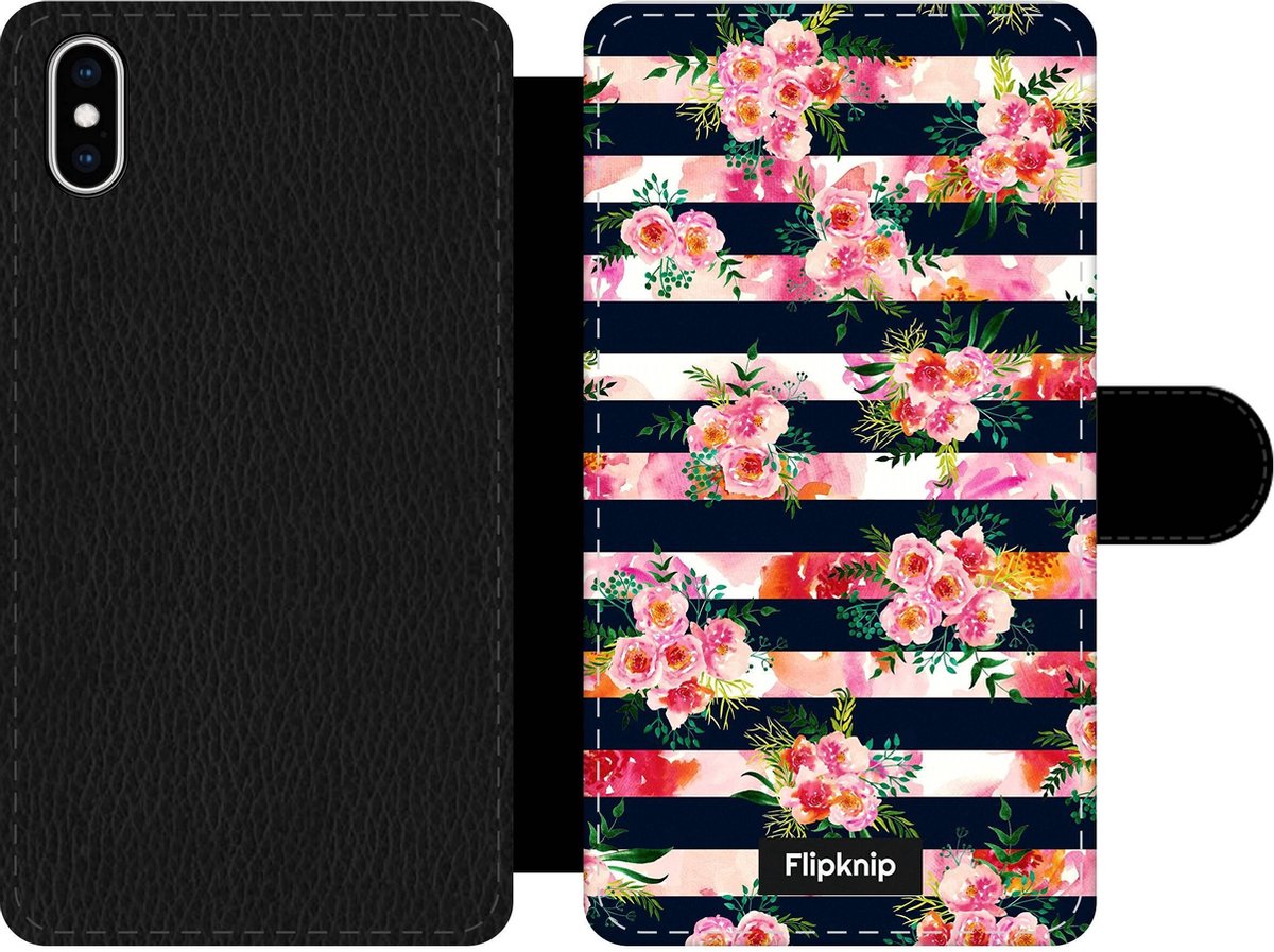 Wallet case - geschikt voor iPhone Xs Max - Floral N°8