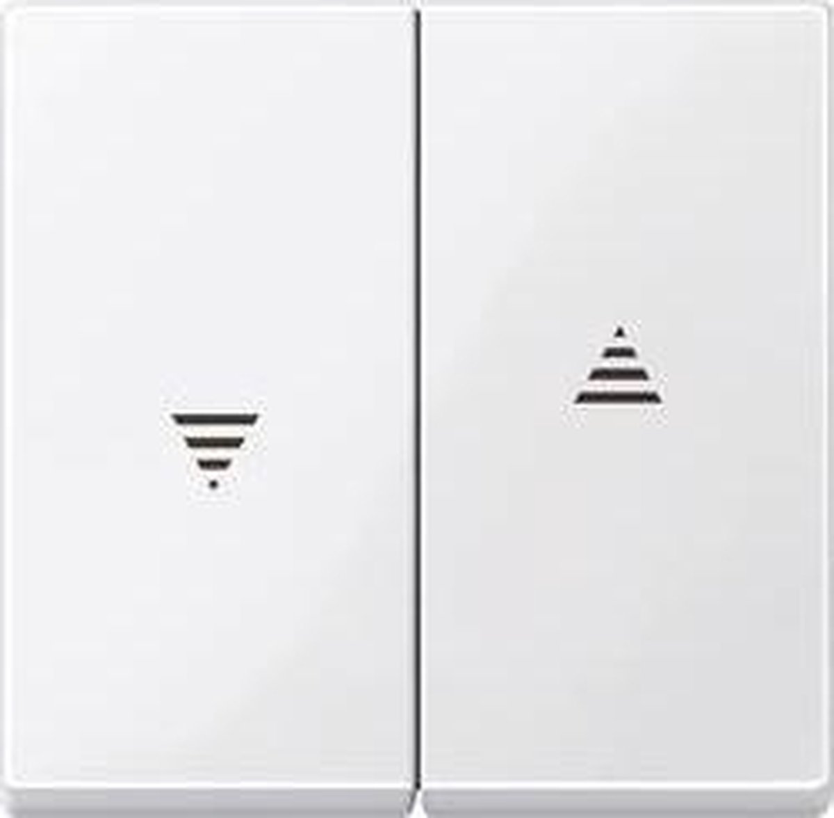 Merten 432419 Jaloezie-schakelaar Afdekking System M, 1-M, M-Smart, M-Plan, M-Creativ Polar-wit (glanzend) 1 stuk(s)