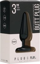 Butt Plug - Basic - 3 Inch - Black - Butt Plugs & Anal Dildos
