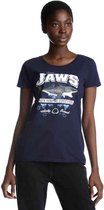 Jaws Dames Tshirt -S- Shark Hunting Blauw