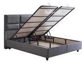 180x200 Opberg boxspring Hamilton grijs