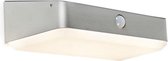 QAZQA Blox - Moderne LED Dimbare Buitenlamp op zonne energie /bewegingsmelder met Bewegingsmelder | Bewegingssensor | sensor met Dimmer met Solar | Zonne energie voor buiten - 1 lichts - D 11
