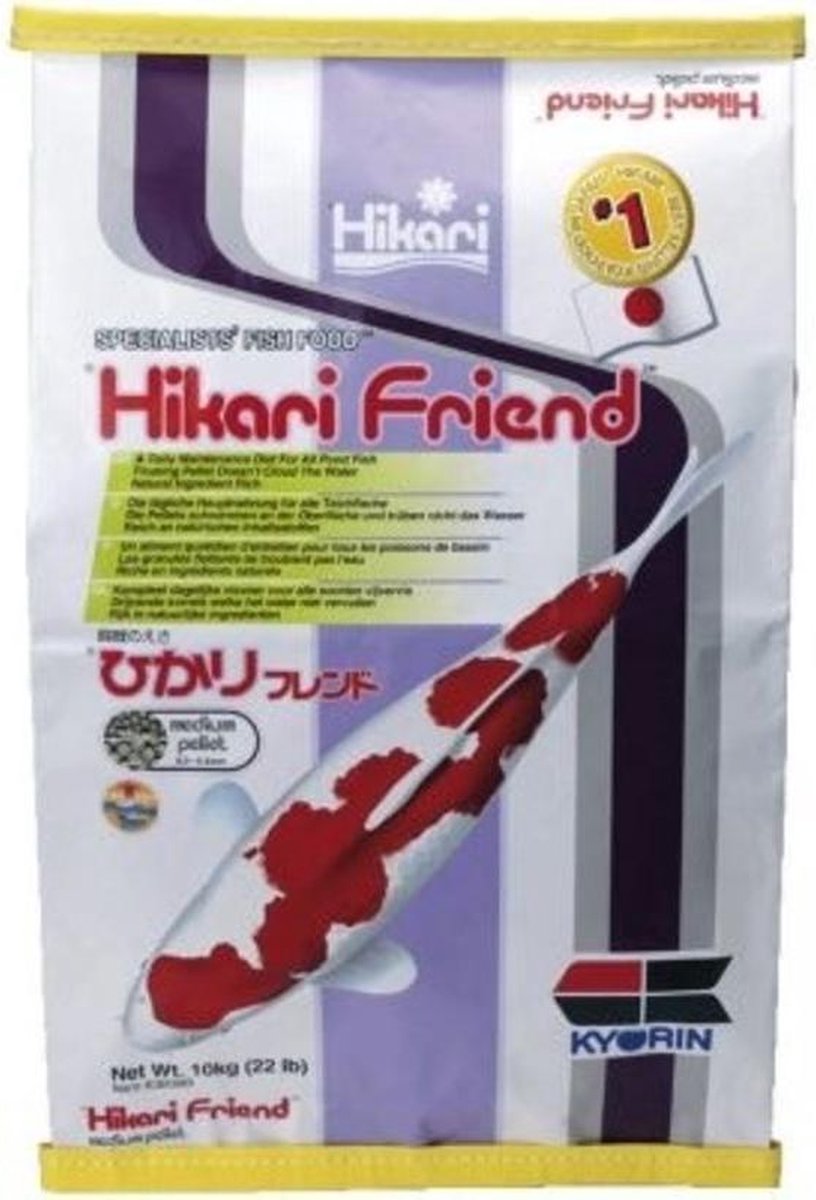 Hikari Friend - Vissenvoer - 10 kg - Medium Koivoer - Visvoer - vijvervoer