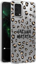 iMoshion Design voor de Samsung Galaxy A02s hoesje - Luipaard - Bruin / Zwart