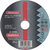 Metabo 616271000 Novorapid Doorslijpschijf - 125 x 1 x 22,23mm