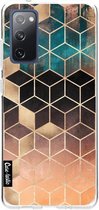 Casetastic Samsung Galaxy S20 FE 4G/5G Hoesje - Softcover Hoesje met Design - Ombre Dream Cubes Print