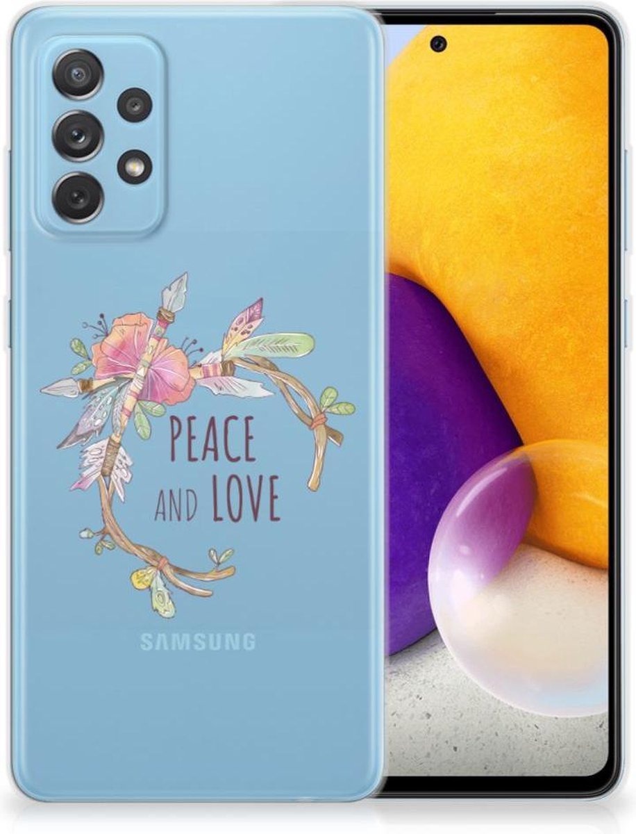Samsung Galaxy A72 Telefoonhoesje met Naam Boho Text