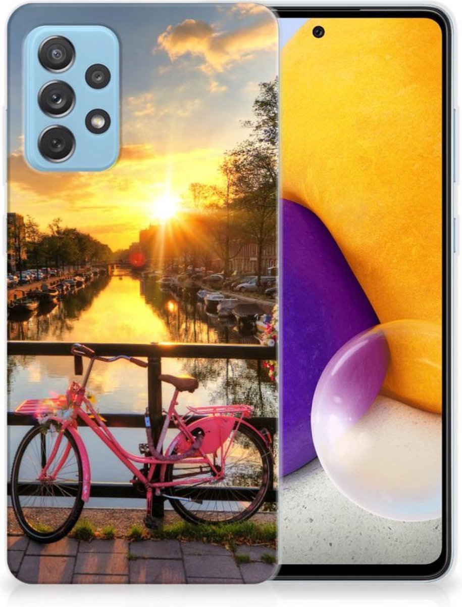 Samsung Galaxy A72 Siliconen Back Cover Amsterdamse Grachten