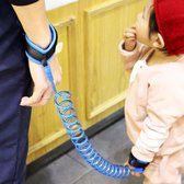 Kinderveiligheidstuig Kinderriem Anti-verloren polsband Trekkabel Anti-verloren armband, lengte: 2 m (blauw)