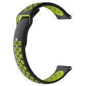 Voor Garmin Vivoactive3 Vervangende polsband Horlogeband in twee kleuren (zwart limoen)