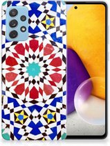 Cover Case Geschikt voor Samsung Galaxy A72 Smartphone hoesje Mozaïek