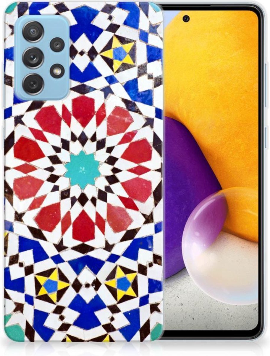 Samsung Galaxy A72 TPU Siliconen Hoesje Mozaïek
