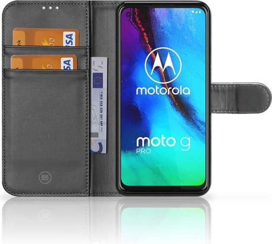 Housse en Cuir Premium Flip Case Portefeuille Etui pour Motorola Moto G Pro Portefeuille Vache