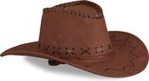 Relaxdays Cowboyhoed - carnaval - western hoed - country hoed - cowboy accessoires - dark Brown