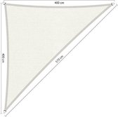 Shadow Comfort® Driehoek 90° schaduwdoek - UV Bestendig - Zonnedoek - 400 x 400 x 570 CM - Arctic White