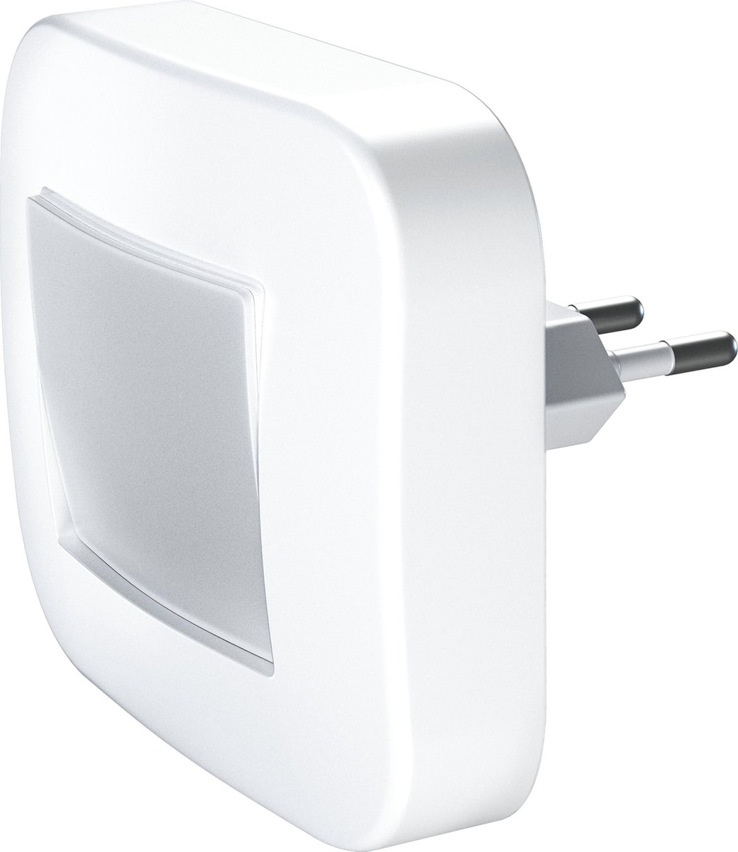 LEDVANCE Nachtlicht LED: voor stopcontact, LUNETTA Hall / 0,20 W, 220…240 V, Warm wit, 3000 K, body materiaal: polycarbonate (pc), IP20