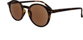 Icon Eyewear YBD214 zonneleesbril +1.00 mat tortoise - rond - verend scharnier