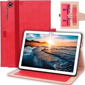 Voor Huawei Enjoy Tablet 2 10.1 inch Zakelijke Retro Textuur Horizontale Flip Leren Case met Houder & Kaartsleuven & Draagriem (Rood)