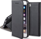 Luxe Smart Case voor Apple Iphone SE 2020/2022 met unieke slimme magneet sluiting, inclusief stand functie. Wallet book hoesje in extra luxe TPU leren uitvoering, business kwalitei