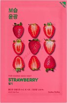 Holika Holika - Pure Essence Mask Sheet Strawberry Toning Mask Made Of Strawberry Ecstrakt 20Ml