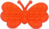Pop it van By Qubix Pop it fidget toy - Vlinder - Oranje - fidget toy van hoge kwaliteit!