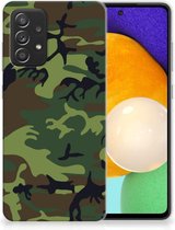 GSM Hoesje Samsung Galaxy A52 Enterprise Editie (5G/4G) Smartphonehoesje Camouflage