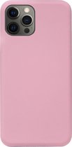 ADEL Siliconen Back Cover Softcase Hoesje Geschikt voor iPhone 12 (Pro) - Roze