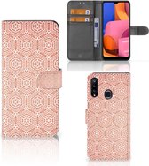 Portefeuille pour Samsung Galaxy A20s Coque Modèle Orange