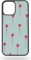 Pink paint splashes Telefoonhoesje - Apple iPhone 12 / 12 Pro