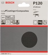 Bosch - 10-delige schuurbladset 125 mm, 120