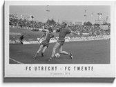Walljar - FC Utrecht - FC Twente '73 II - Zwart wit poster