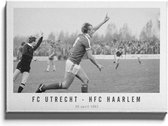 Walljar - FC Utrecht - HFC Haarlem '82 - Zwart wit poster