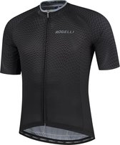 Rogelli Weave Fietsshirt - Korte Mouwen - Heren - Zwart, Grijs - Maat L