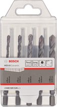 Bosch 2608589528 HEX 5-delige tegelborenset
