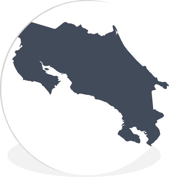 Illustration de la silhouette du Costa Rica Assiette en plastique cercle mural ⌀ 150... Illustration de la silhouette du Costa Rica Assiette en plastique cercle mural ⌀ 150...