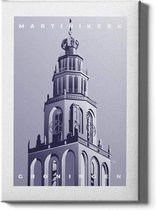 Walljar - Martinikerk - Muurdecoratie - Canvas schilderij