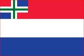 vlag Nederland met inzet Groninger vlag 120x180cm