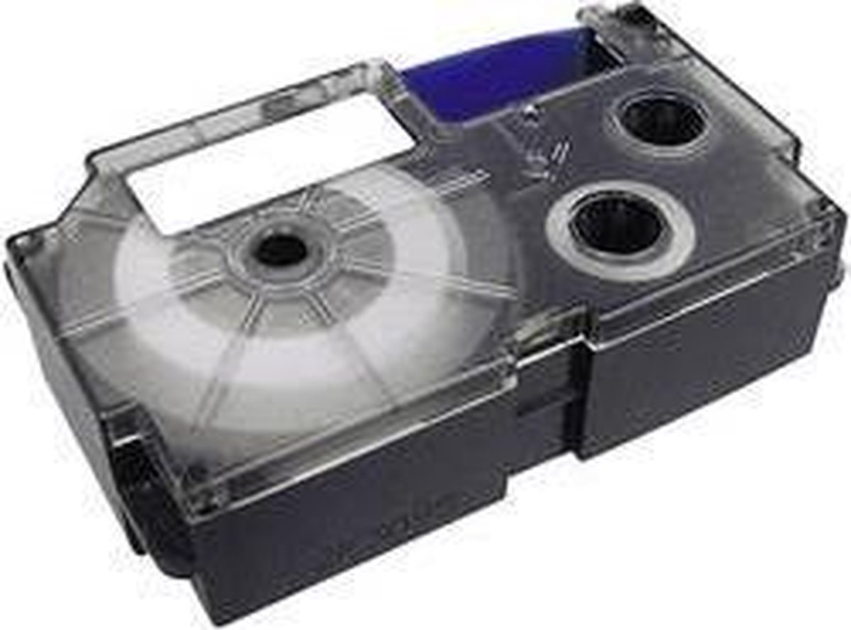 Casio XR-24X1 Labeltape Tapekleur: Transparant Tekstkleur: Zwart 24 mm 8 m
