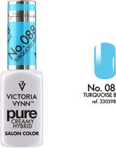 VICTORIA VYNN™ Gel Nagellak - Gel Polish - Pure Creamy Hybrid  - 8 ml - TurquoiseBlue  - 088
