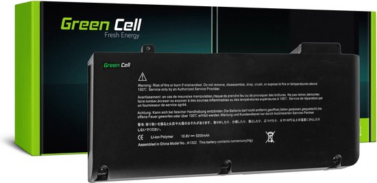 GREEN CELL Batterij voor Apple Macbook Pro 13 A1278 (Mid 2009, Mid 2010,  Early 2011,... | bol