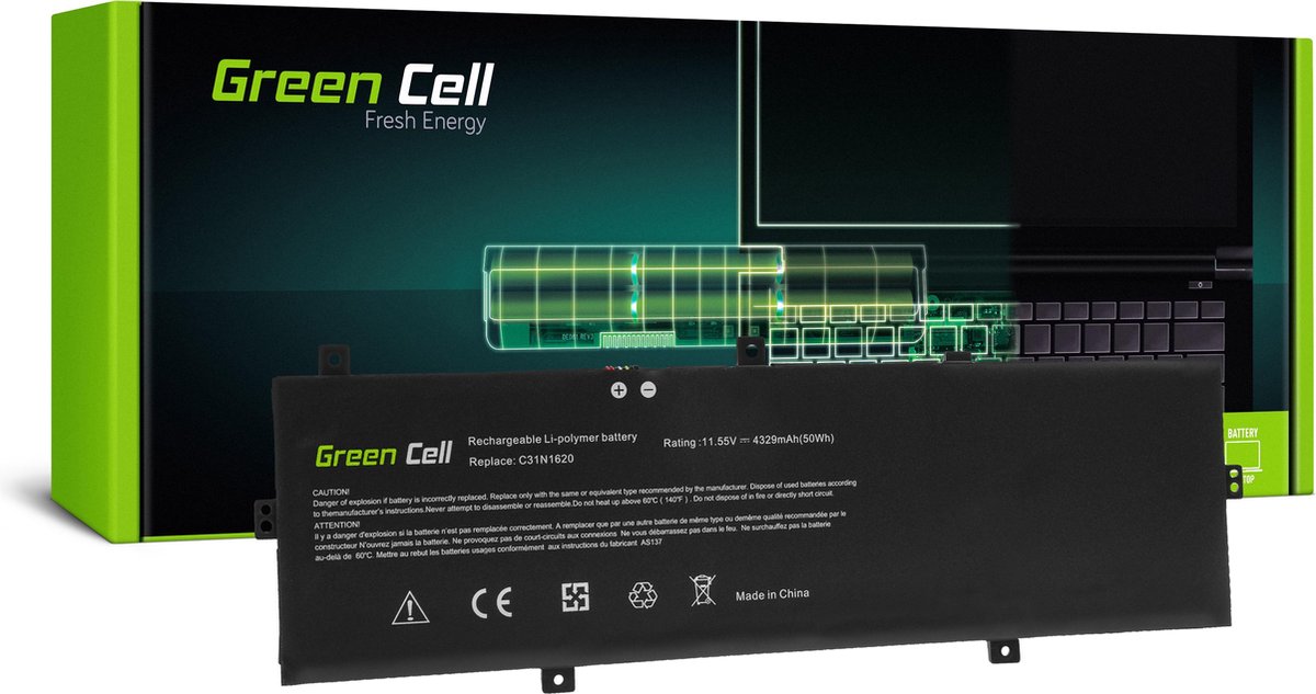 C31N1620 Batterij voor Asus ZenBook UX430 UX430U UX430UA UX430UN UX430UQ /  11,55V 4329mAh. | bol.com