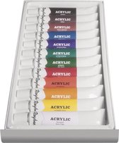 Acrylverf schilder set tubes 12 kleuren 12 ml