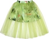 HEBE - rok - palm print - groen - Maat 134/140