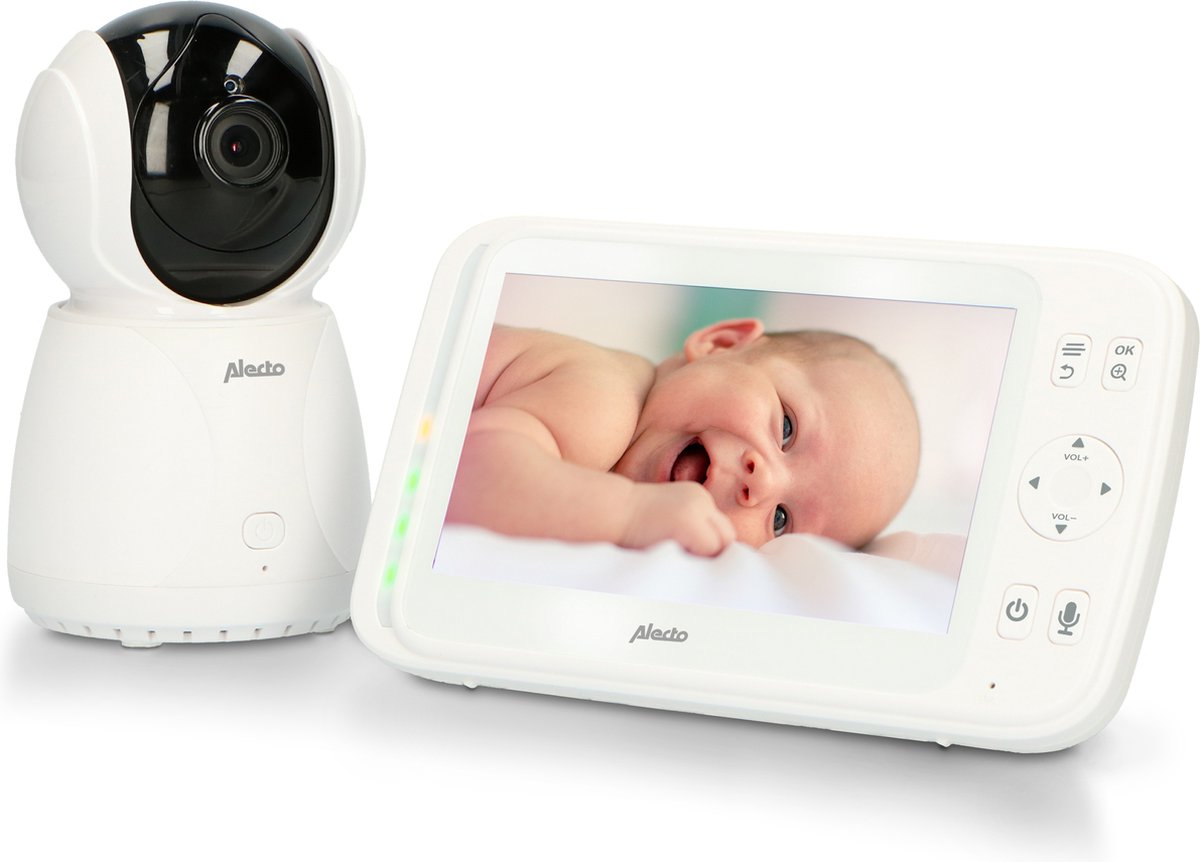 Alecto DVM-275 - Babyfoon met camera - Kleurenscherm - Wit