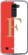 6F hoesje - geschikt voor LG K10 (2016) -  Transparant TPU Case - Feyenoord - F #ffffff