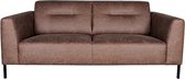 Nancy's Bank Napoli - Zitbank - Microfiber - 2,5-zits - Banken - Bruin - 198 x 83 x 94 cm