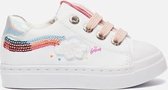 Shoesme witte sneaker met fluffy wolk